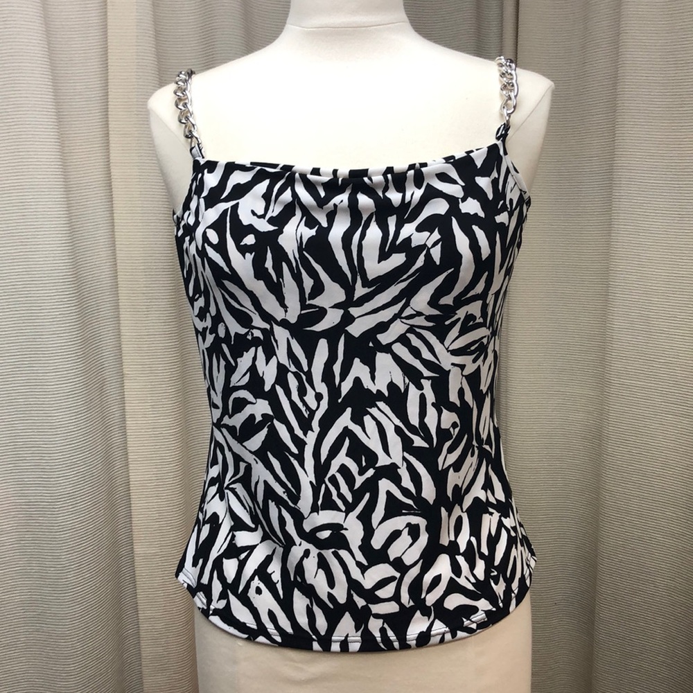 Black and white tank